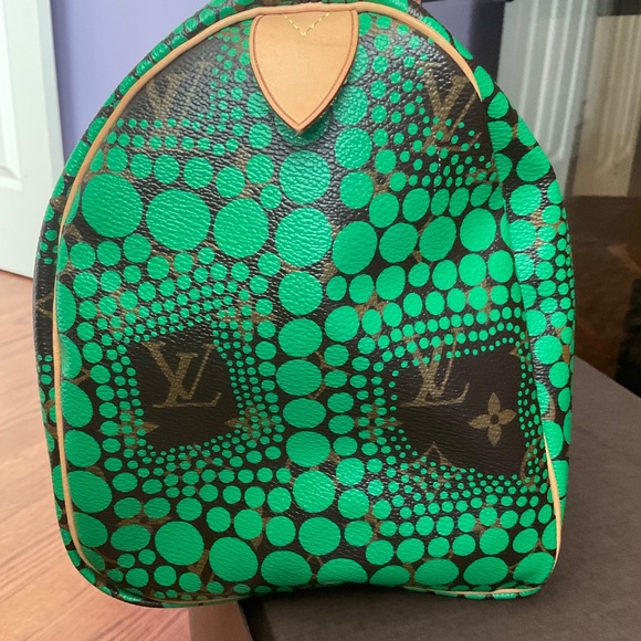 LOUIS VUITTON Limited Edition Yayoi Kusama Speedy 30 in green monogram dots !! - Picture 5 of 15